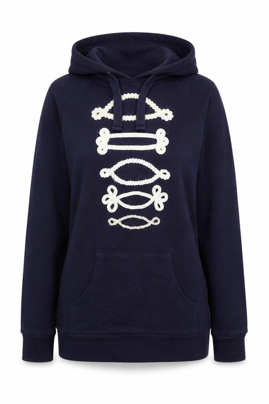 New Look Womens Blue  Cotton Pullover Hoodie Size 10