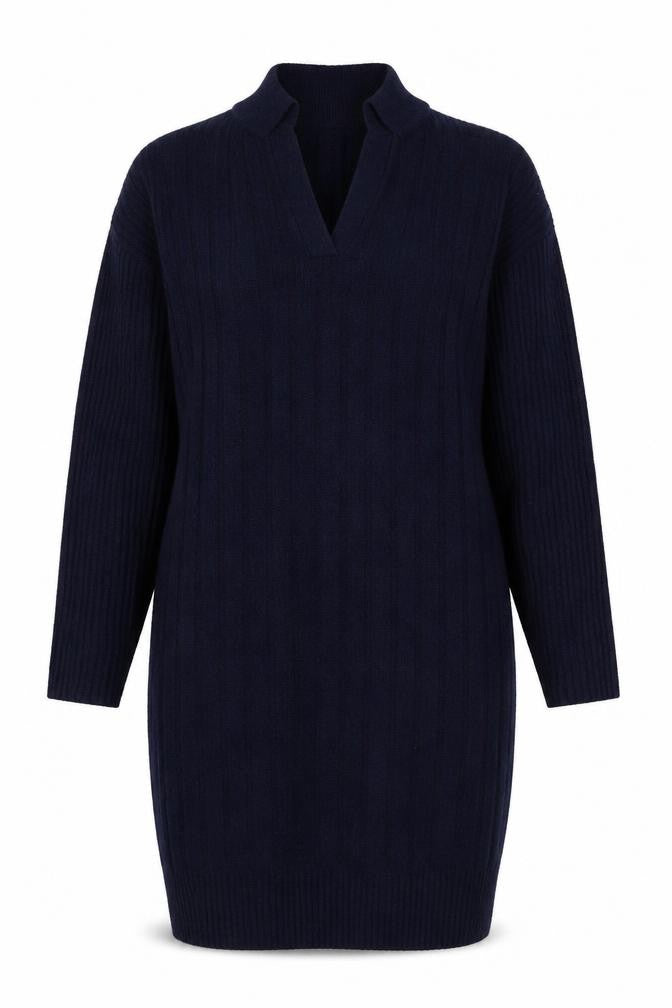 TU Womens Blue Collared  Acrylic Pullover Jumper Size 10