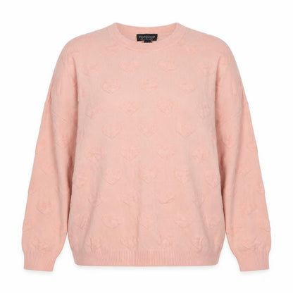 Topshop Womens Pink Round Neck  Viscose Pullover Jumper Size 10