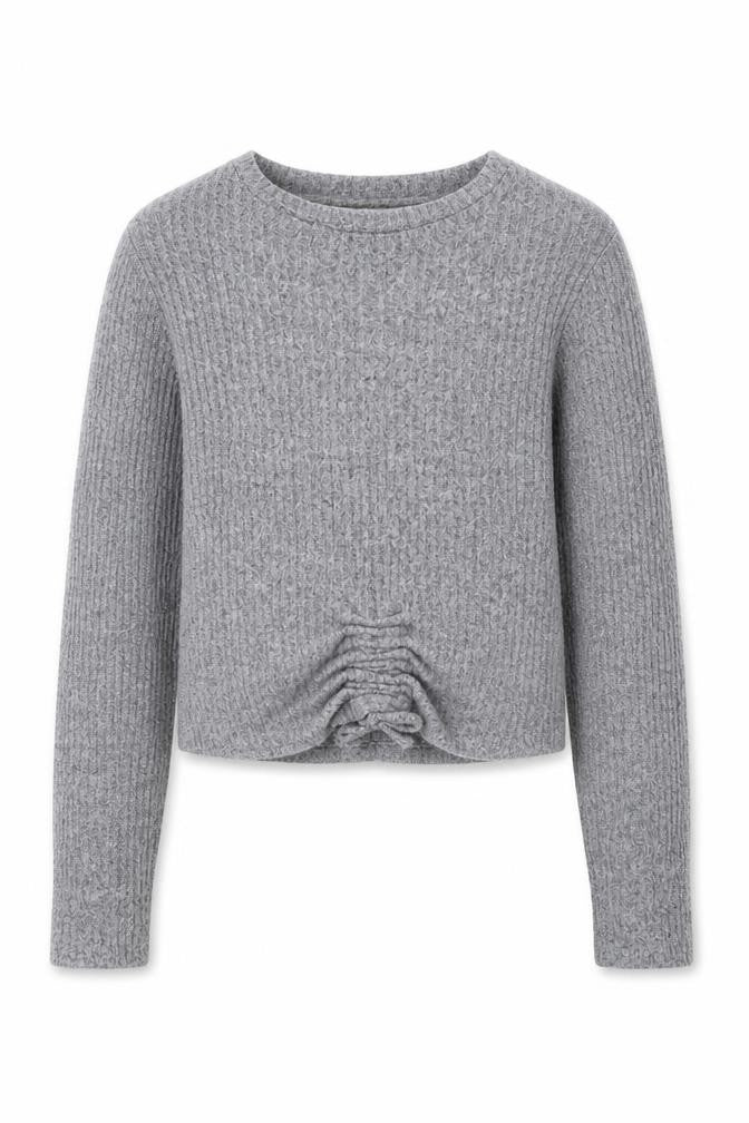 Matalan Girls Grey Round Neck  Polyester Pullover Jumper Size 13 Years  Pullover