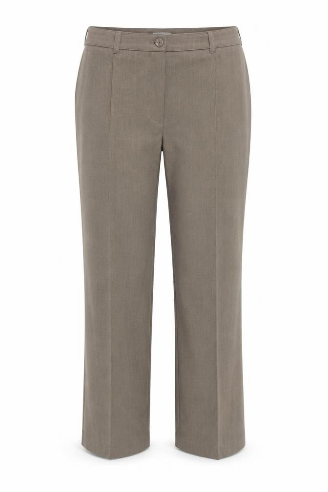 Classics Womens Brown  Polyester Dress Pants Trousers Size 16 L26 in Regular Button