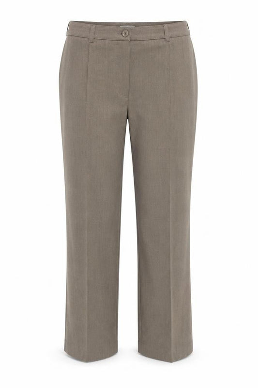 Classics Womens Brown  Polyester Dress Pants Trousers Size 16 L26 in Regular Button