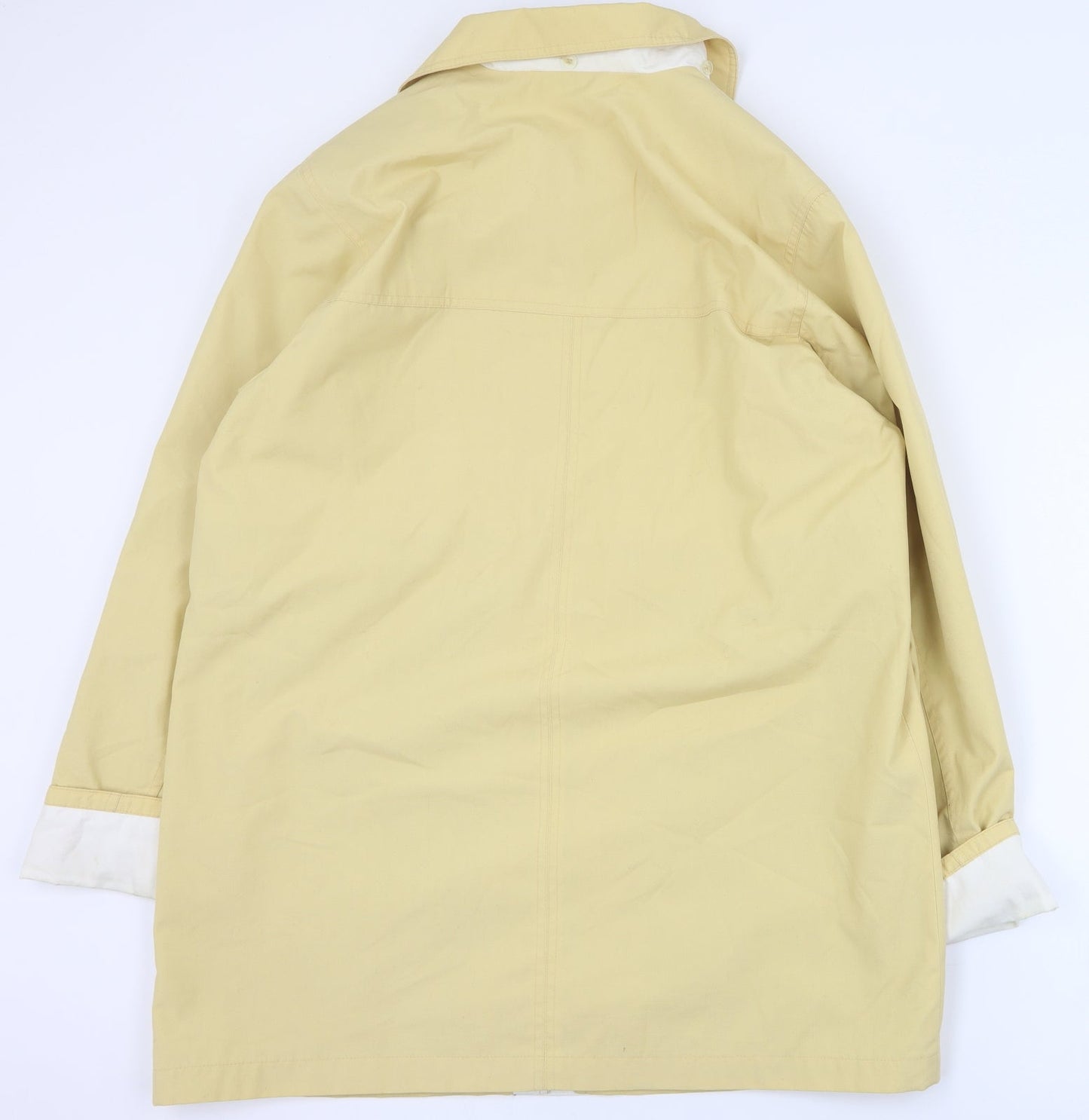 Berketex Womens Yellow   Pea Coat Coat Size 10  Zip