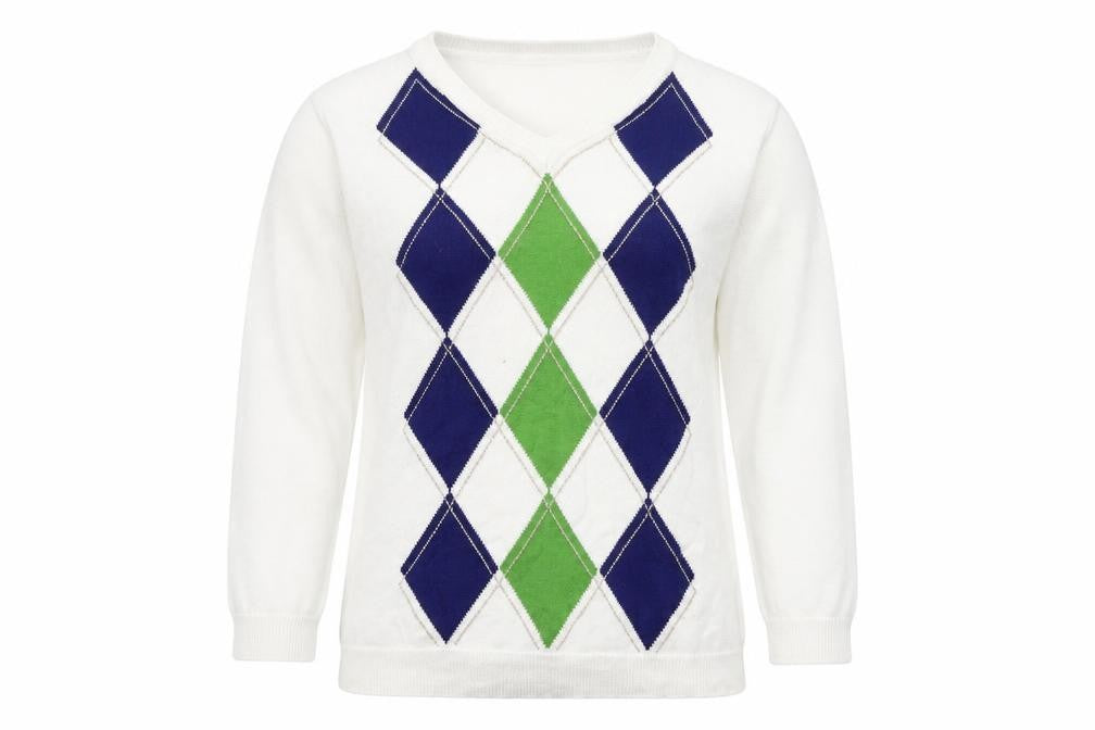 Liz Claiborne Womens Multicoloured  Cotton Pullover Sweatshirt Size M