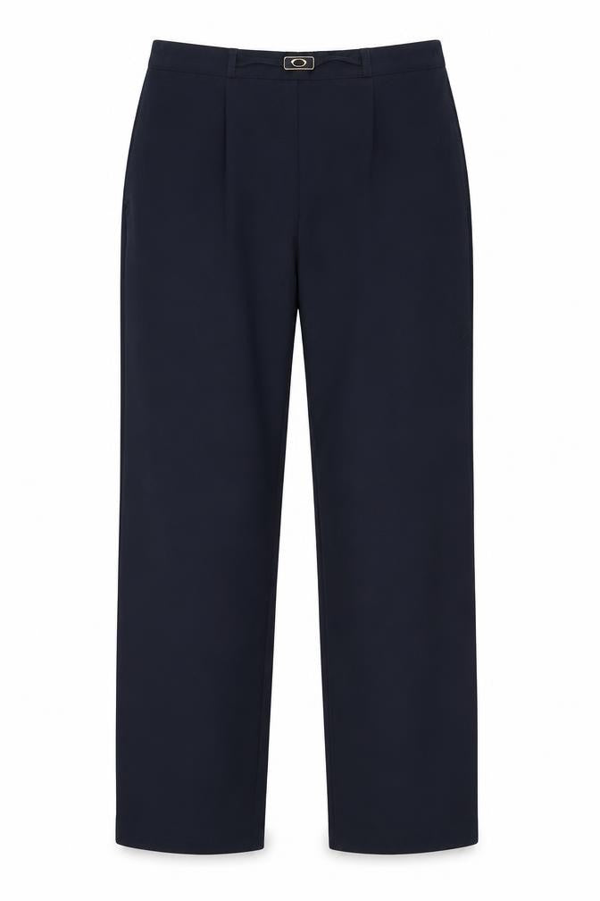 Bonmarché Womens Blue Polyester Trousers Size 14 L26 in Regular