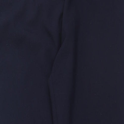 Bonmarché Womens Blue Polyester Trousers Size 14 L26 in Regular