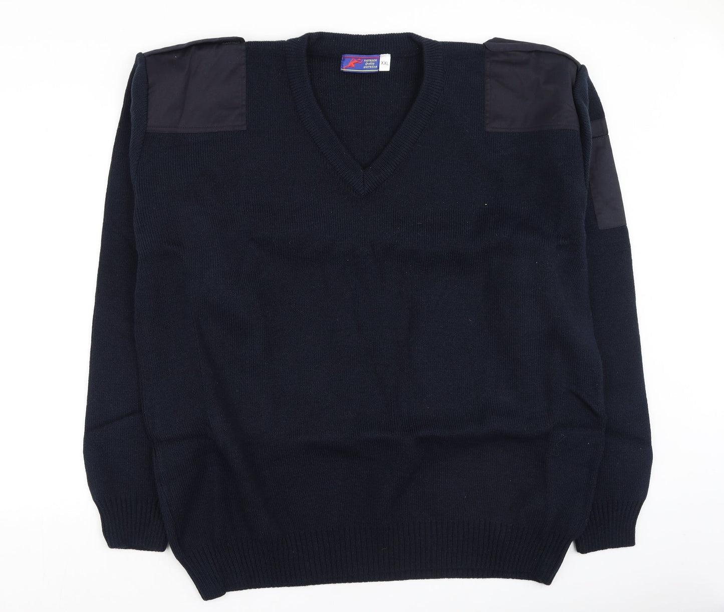 fasttrack Mens Blue  Acrylic Pullover Sweatshirt Size 2XL