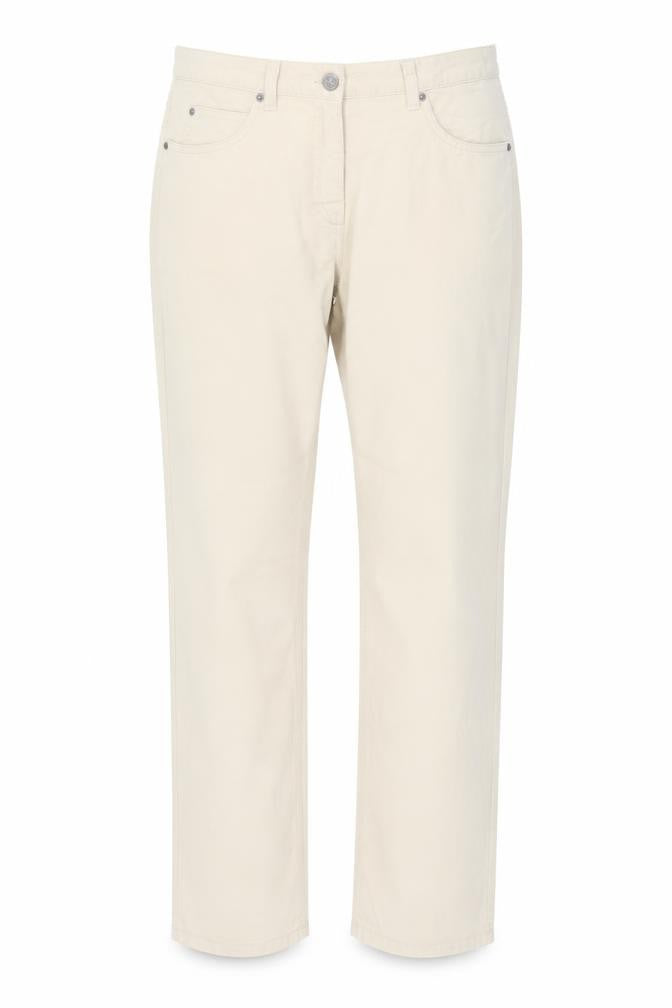 Backtee Womens Beige  Cotton Trousers  Size 16 L26 in Regular