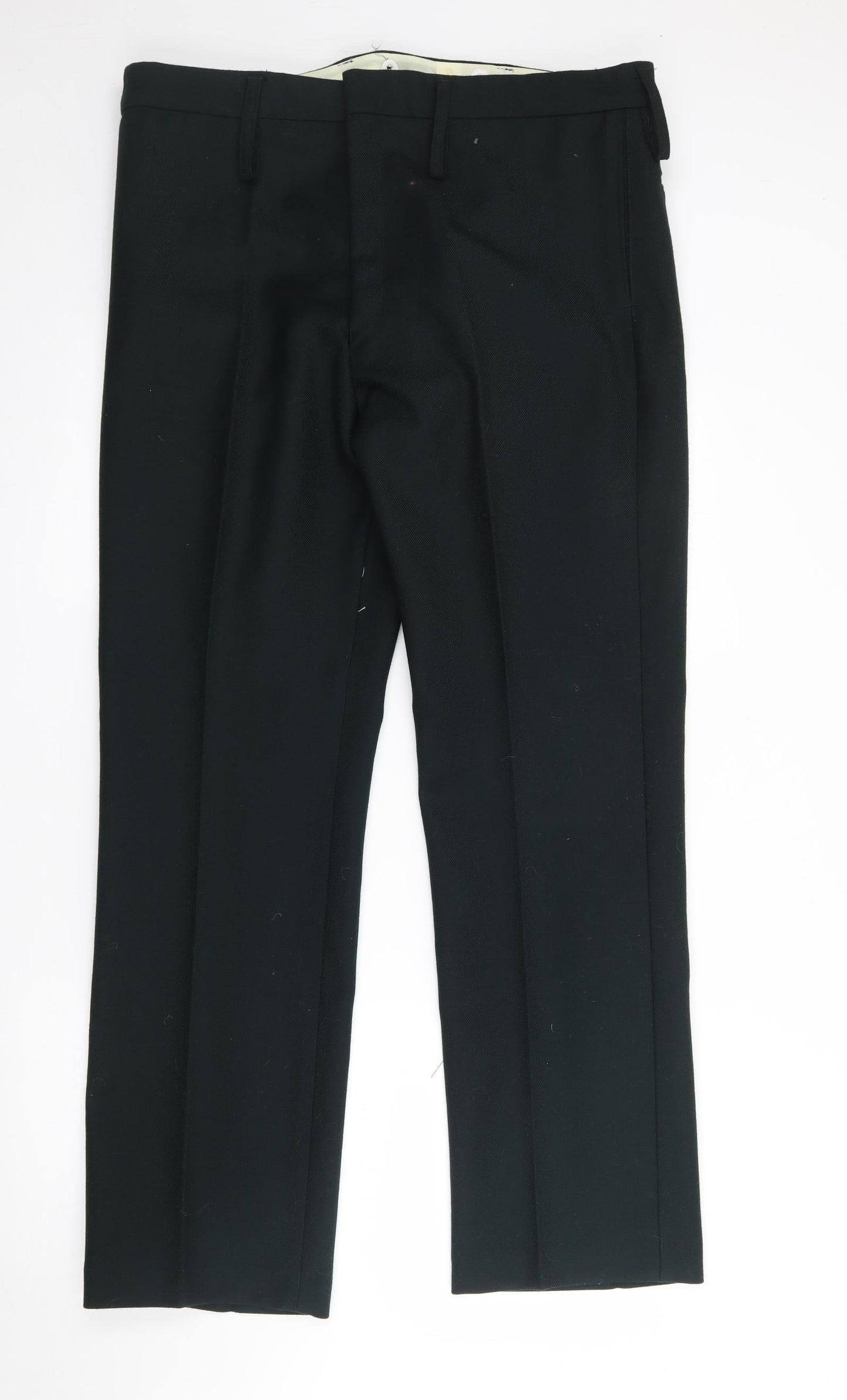 Preworn Womens Green  Polyester Trousers  Size 36 in L31 in Regular