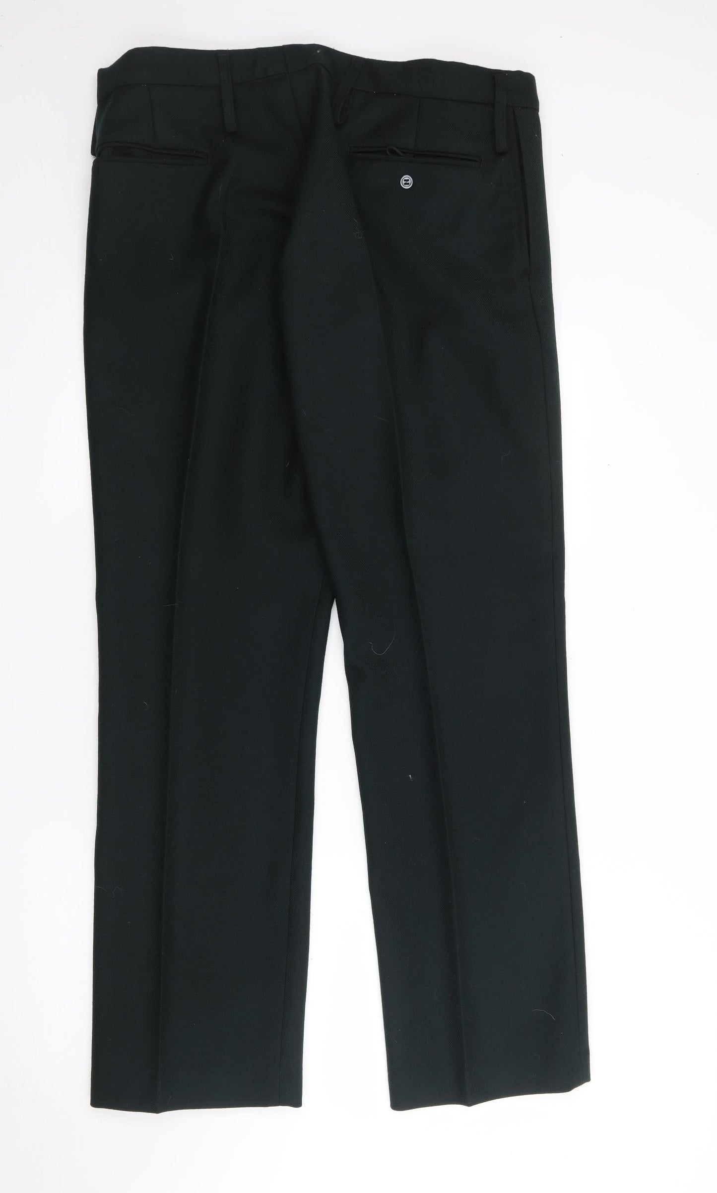 Preworn Womens Green  Polyester Trousers  Size 36 in L31 in Regular