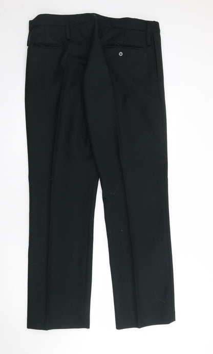 Preworn Womens Green  Polyester Trousers  Size 36 in L31 in Regular