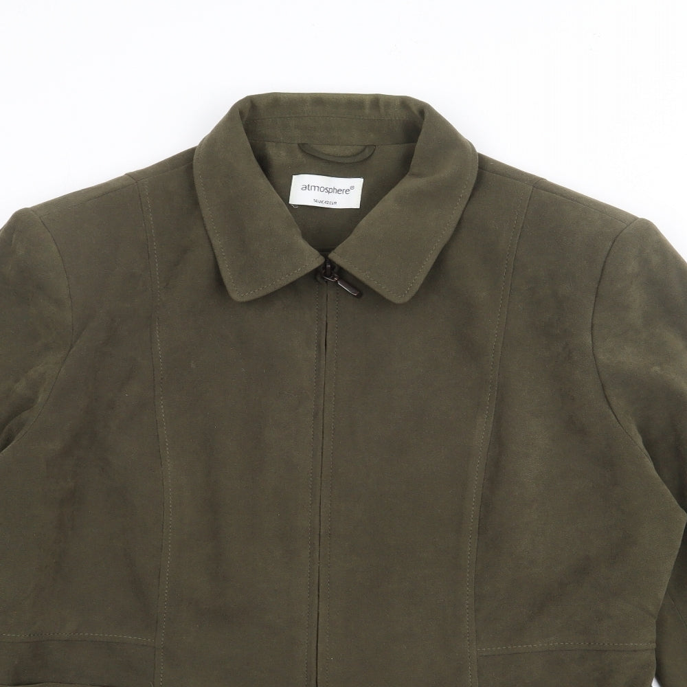 Atmosphere Womens Green   Jacket  Size 14  Zip