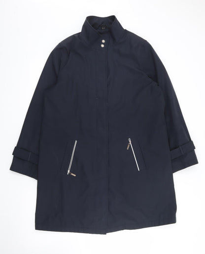 David Parry Womens Blue   Jacket Coat Size 14