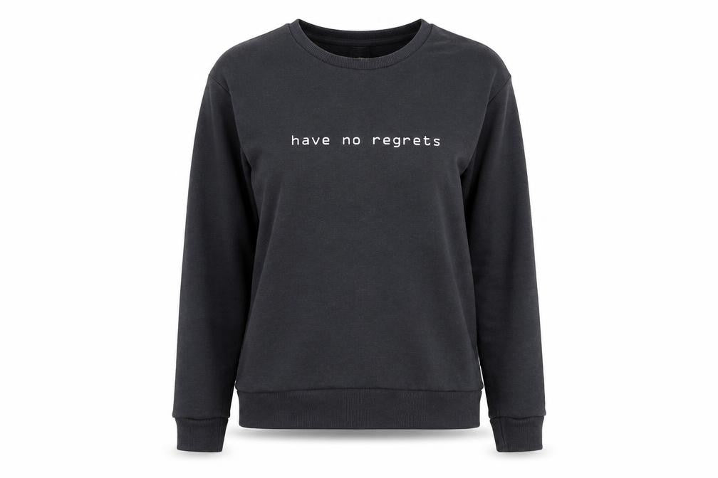 Atmosphere Womens Grey  Polyester Pullover Sweatshirt Size 6  Pullover - Have no regrets