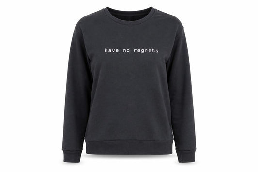 Atmosphere Womens Grey  Polyester Pullover Sweatshirt Size 6  Pullover - Have no regrets