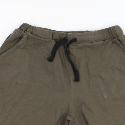 SHEIN Boys Green  Polyester Sweat Shorts Size 9-10 Years  Regular
