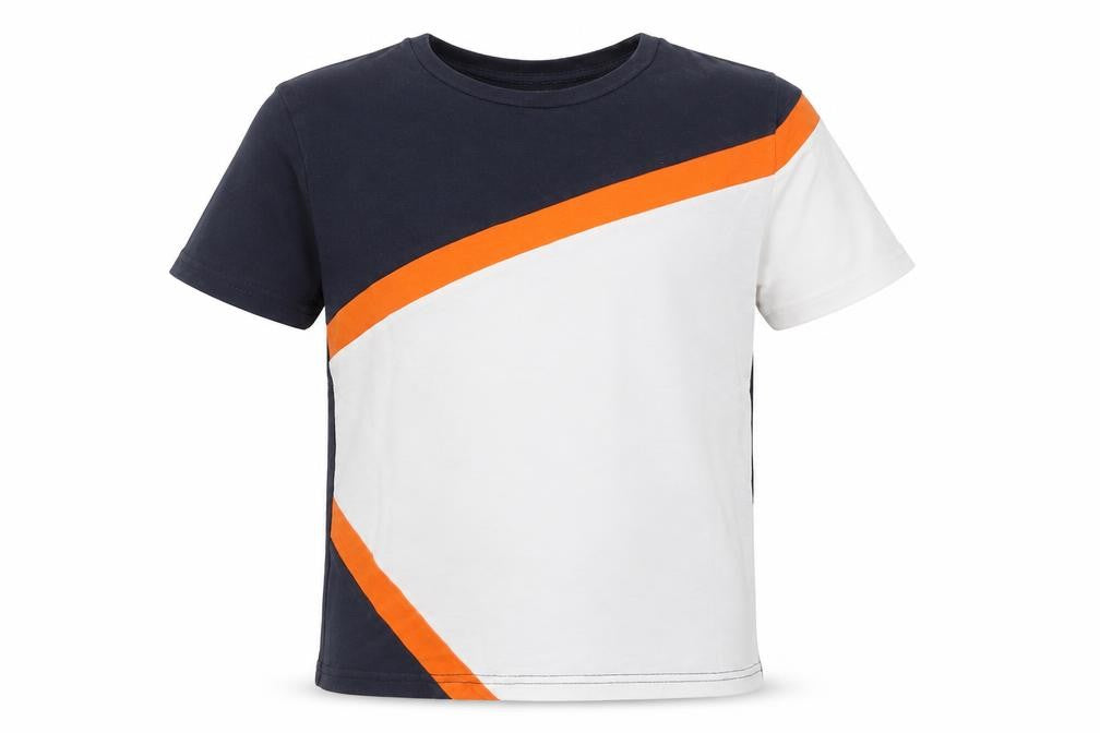 SheIn Boys Blue  Cotton Basic T-Shirt Size 9-10 Years Round Neck Pullover