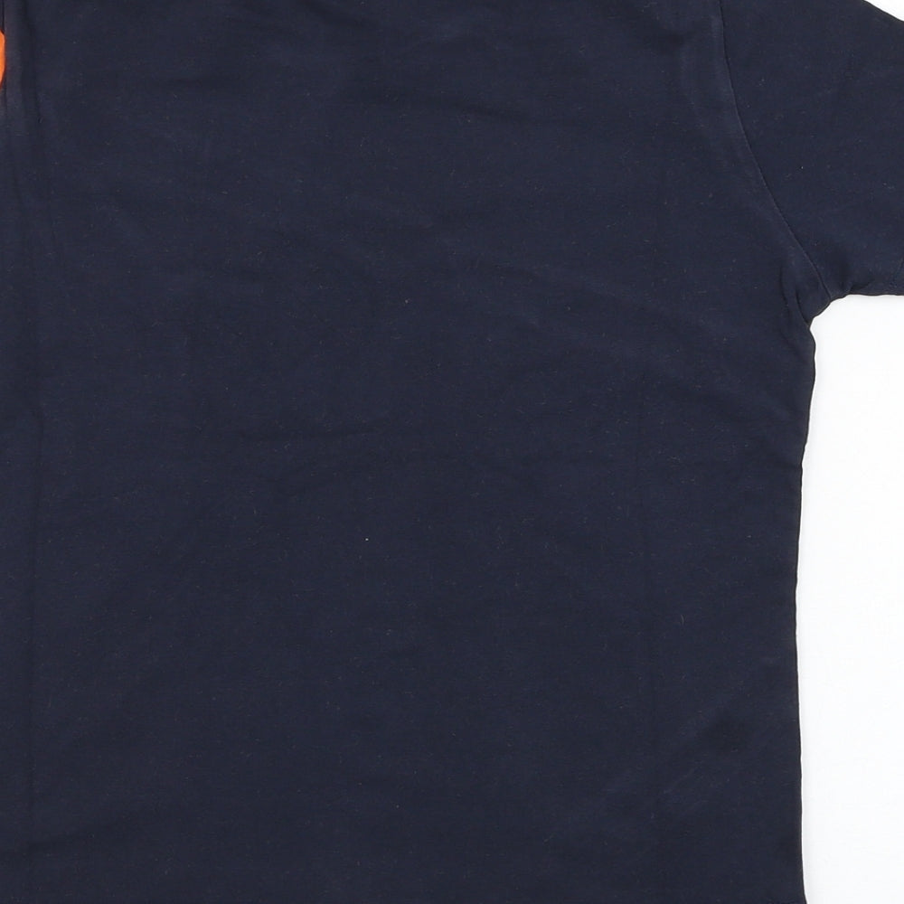 SheIn Boys Blue  Cotton Basic T-Shirt Size 9-10 Years Round Neck Pullover