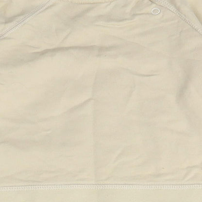 Next Girls Beige  Cotton Pullover Jumper Size 6-9 Months