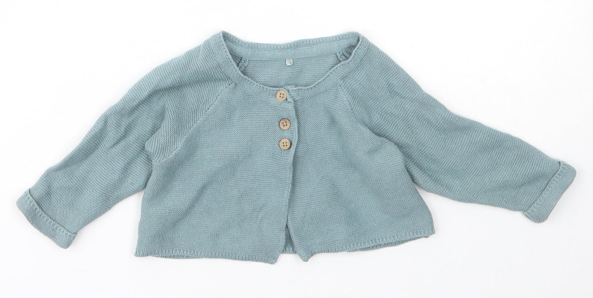 Disney Baby Girls Blue  Cotton Cardigan Jumper Size 3-6 Months   - Disney