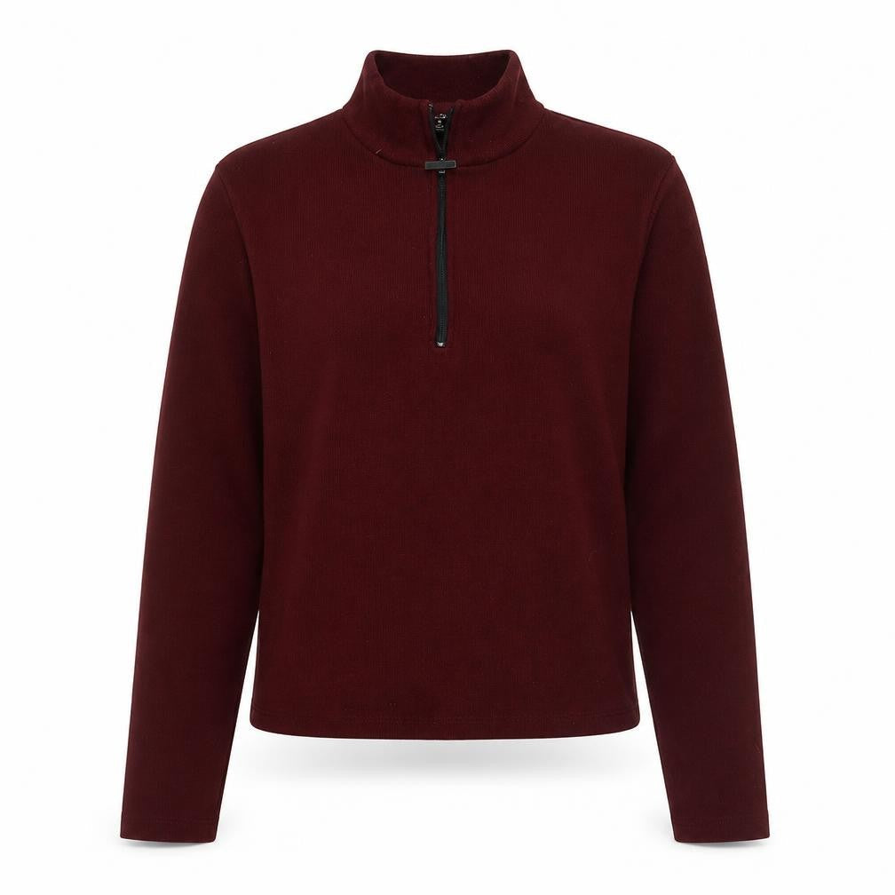 Bershka Womens Red  Polyester Pullover Sweatshirt Size L