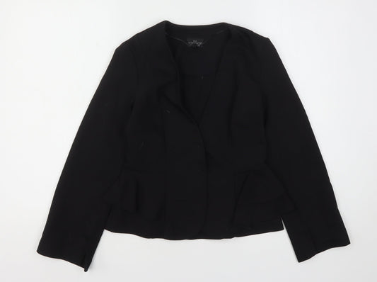 Topshop Womens Black   Jacket Blazer Size 8