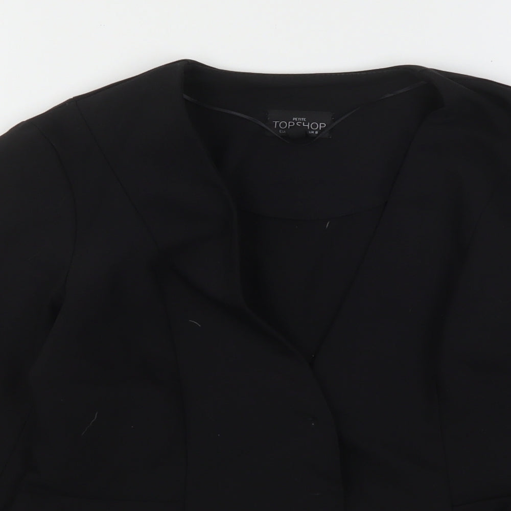 Topshop Womens Black   Jacket Blazer Size 8