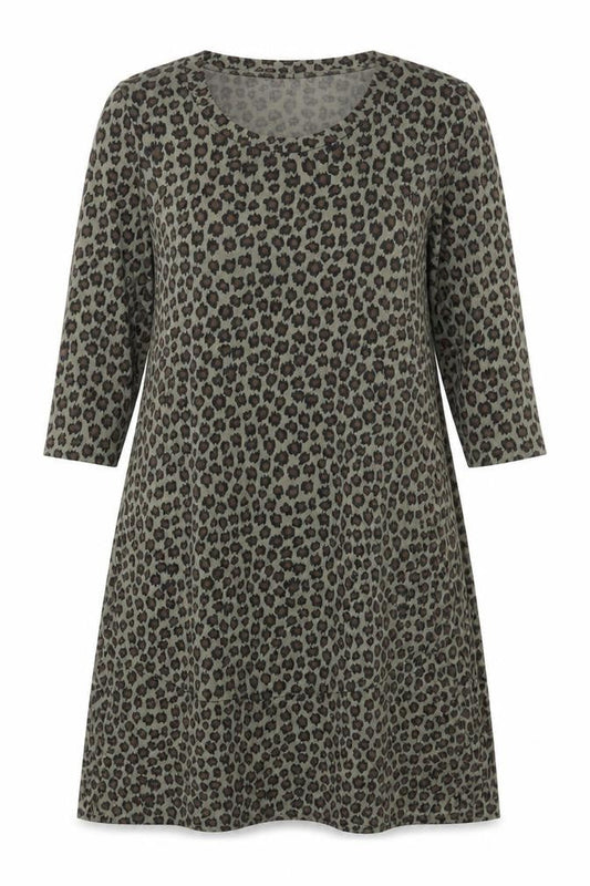 Rainbow Womens Multicoloured Animal Print Polyester A-Line  Size 14  Round Neck