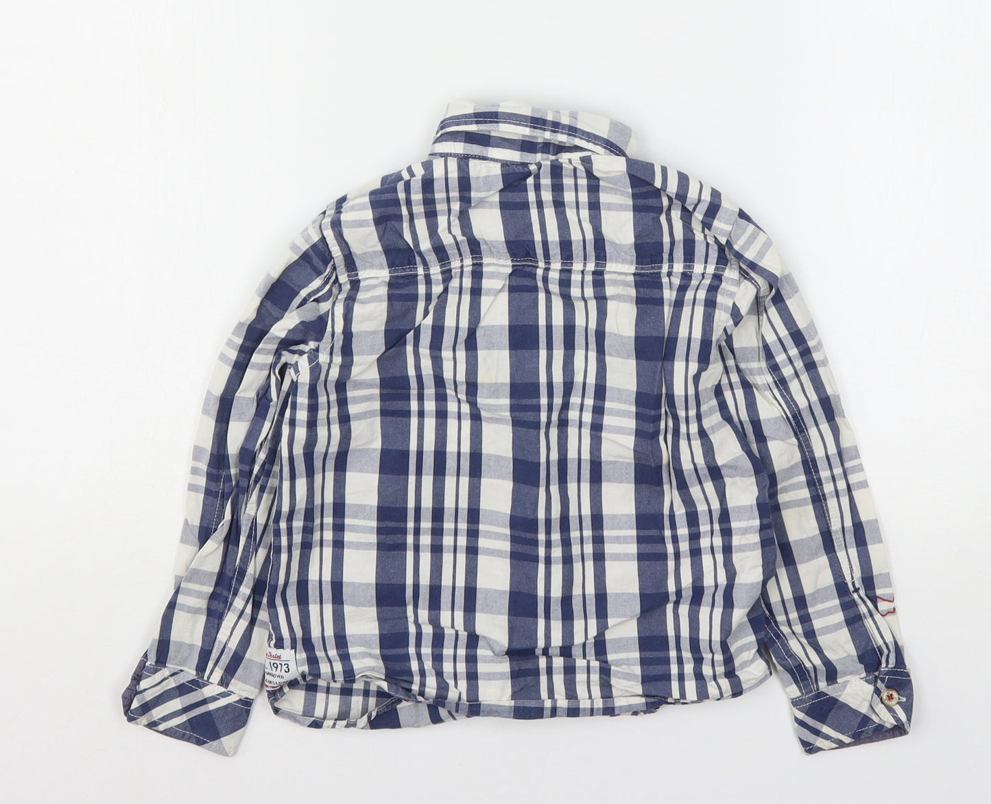 Pepe Jeans Boys Multicoloured Plaid Cotton Basic Button-Up Size 6 Years Collared