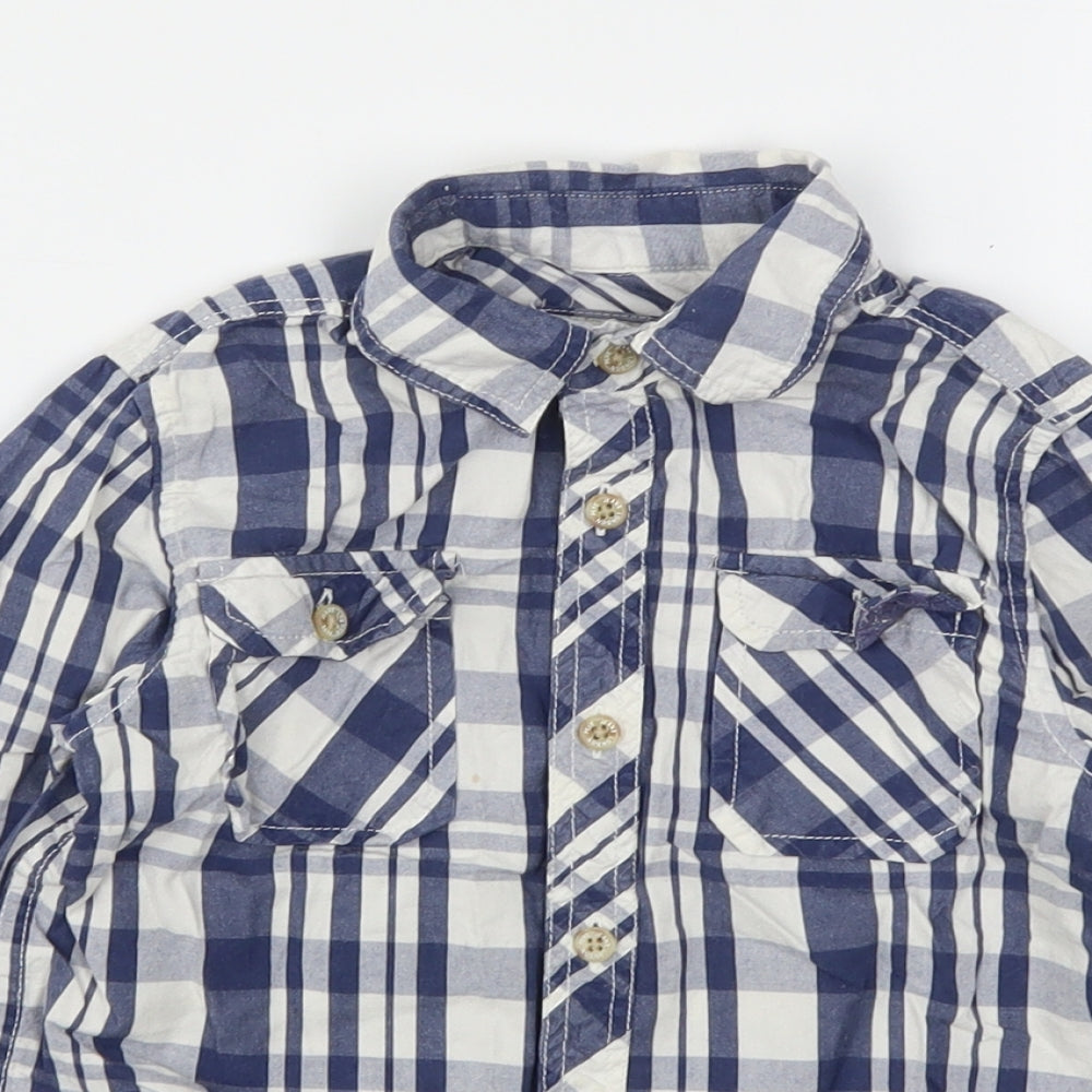 Pepe Jeans Boys Multicoloured Plaid Cotton Basic Button-Up Size 6 Years Collared