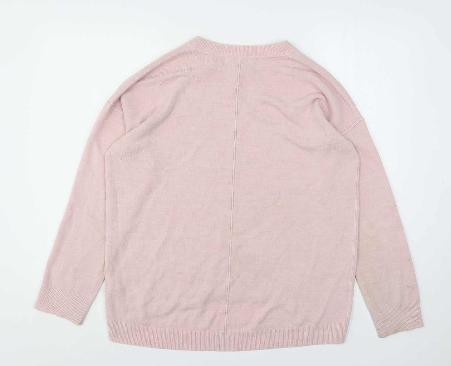 Principles  Womens Pink Round Neck  Acrylic Pullover Jumper Size 12