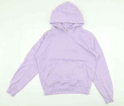 Preloved Femme Luxe Womens Purple  Polyester Pullover Hoodie Size M  Pullover - Front