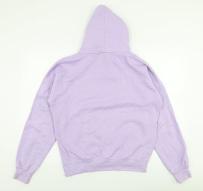 Preloved Femme Luxe Womens Purple  Polyester Pullover Hoodie Size M  Pullover - Back