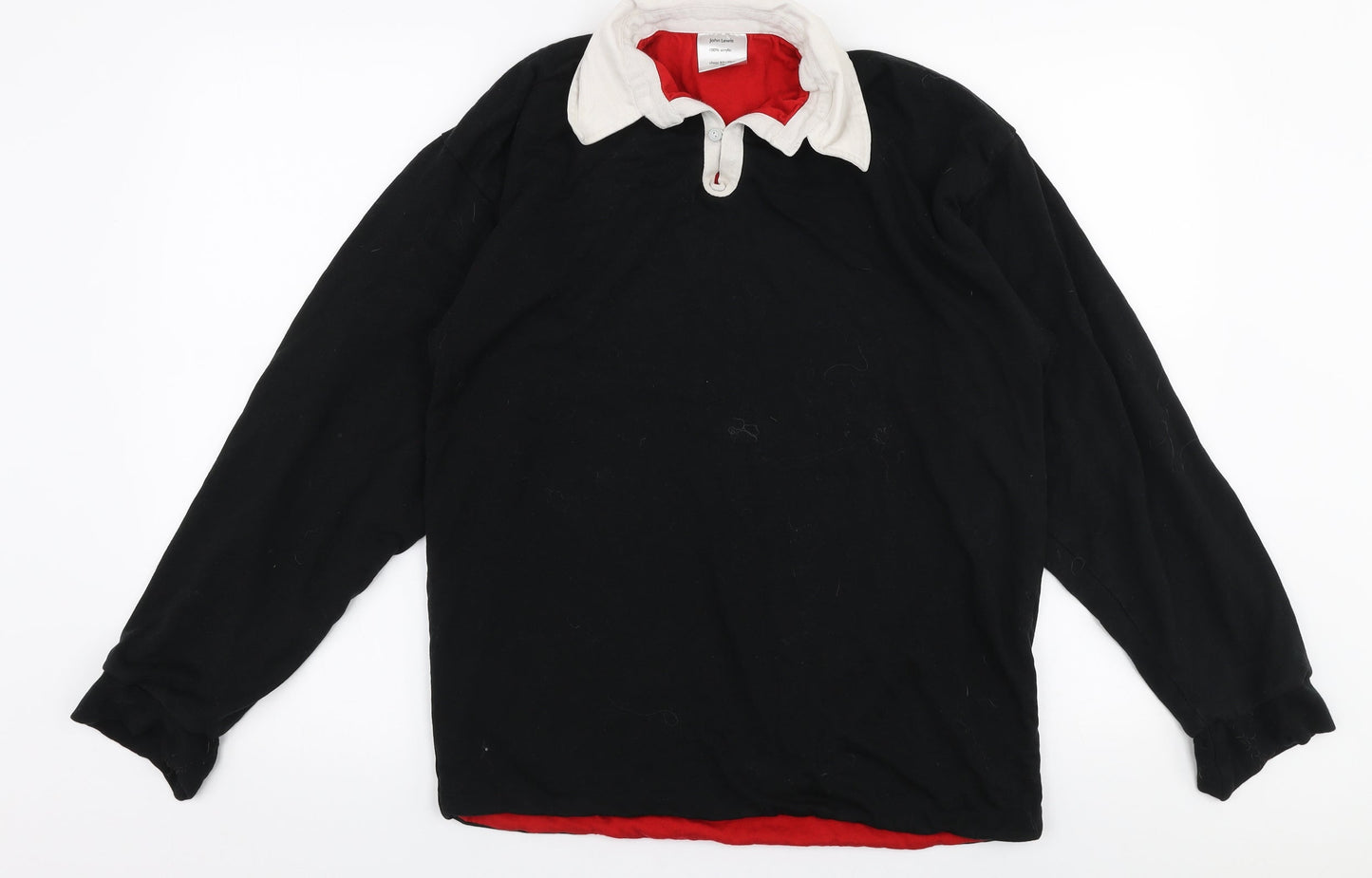 John Lewis Mens Black  Acrylic Pullover Sweatshirt Size L