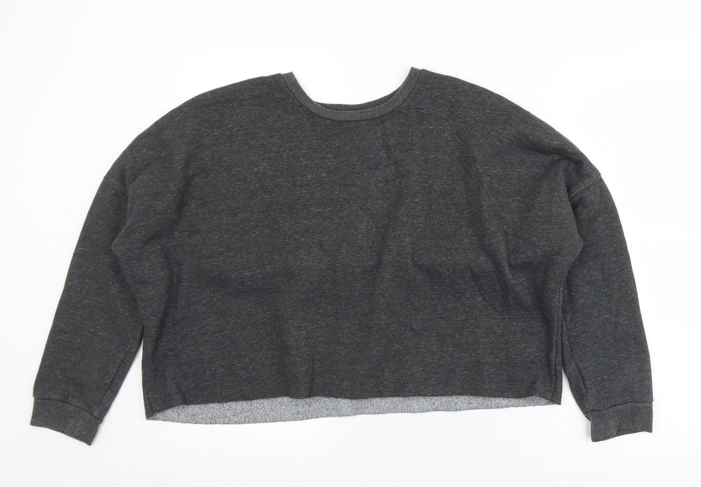 Primarks Womens Grey  Polyester Pullover Sweatshirt Size 14   - Cropped. 14/16
