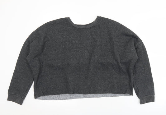 Primarks Womens Grey  Polyester Pullover Sweatshirt Size 14   - Cropped. 14/16