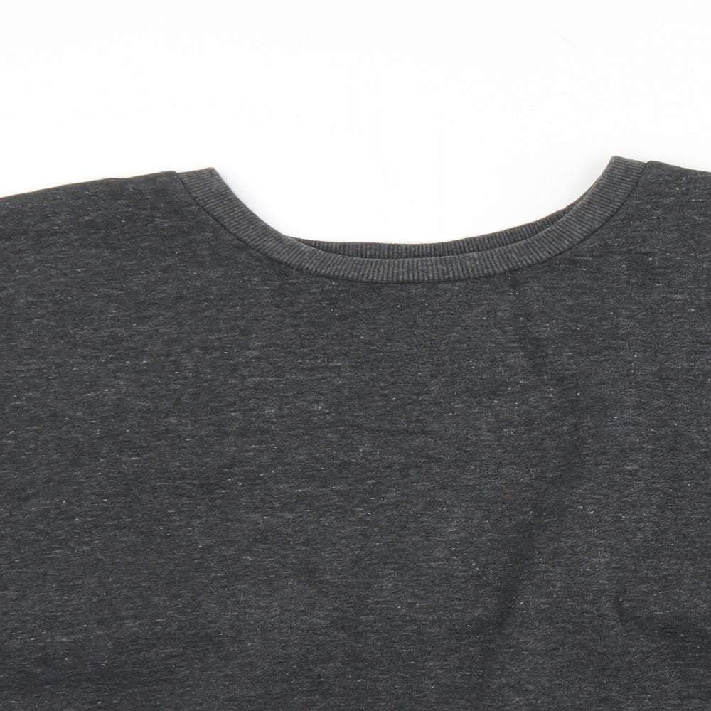 Primarks Womens Grey  Polyester Pullover Sweatshirt Size 14   - Cropped. 14/16