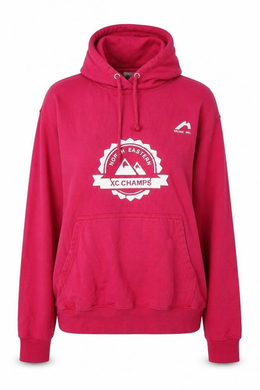 More Mile Womens Pink  Cotton Pullover Hoodie Size XS