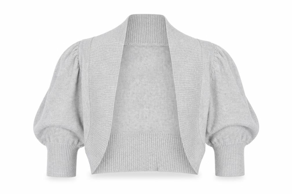 New Look Womens Grey V-Neck  Acrylic Cardigan Jumper Size L