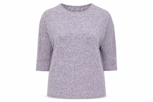Tu Womens Purple Round Neck  Viscose Pullover Jumper Size 14
