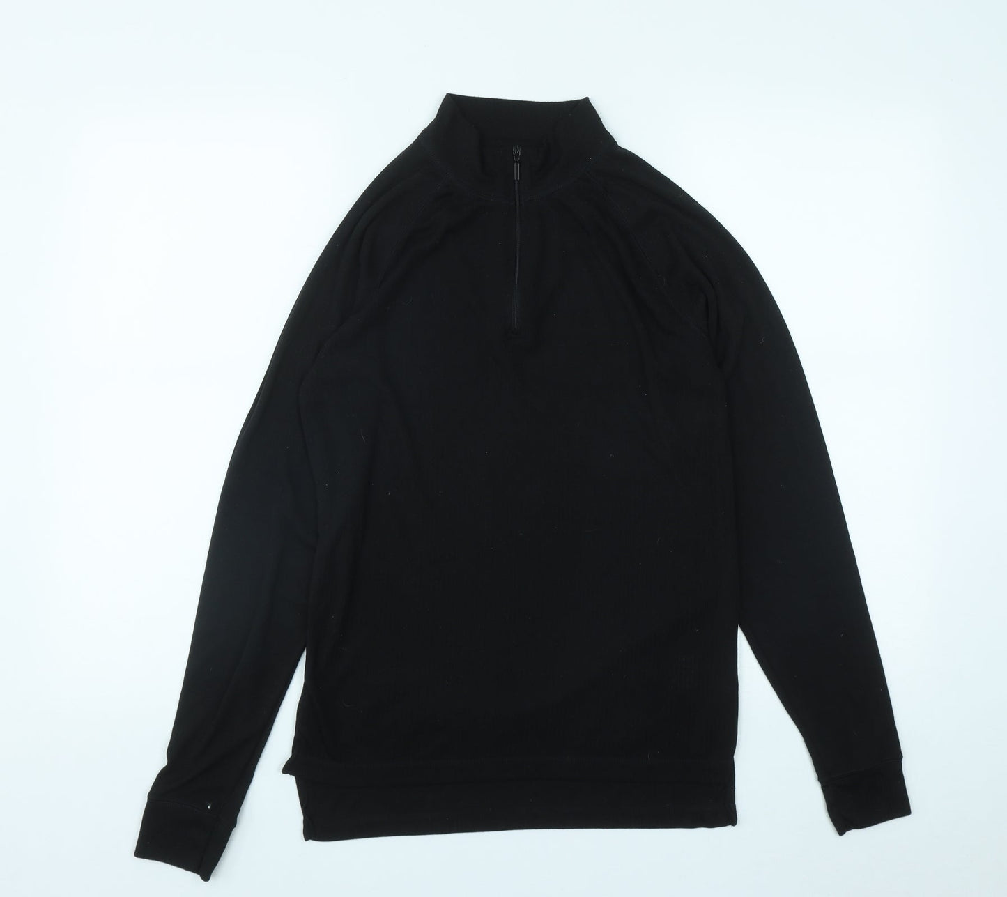 Parallel Mens Black  Polyester Pullover Sweatshirt Size S