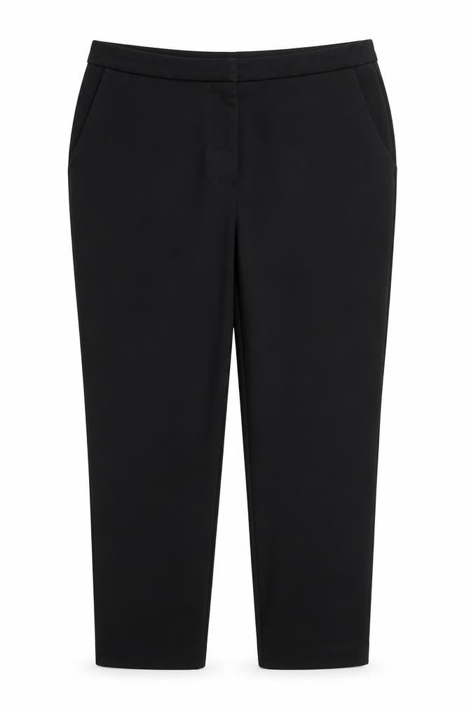 Warehouse Womens Black  Polyester Trousers  Size 14 L26 in Regular Zip