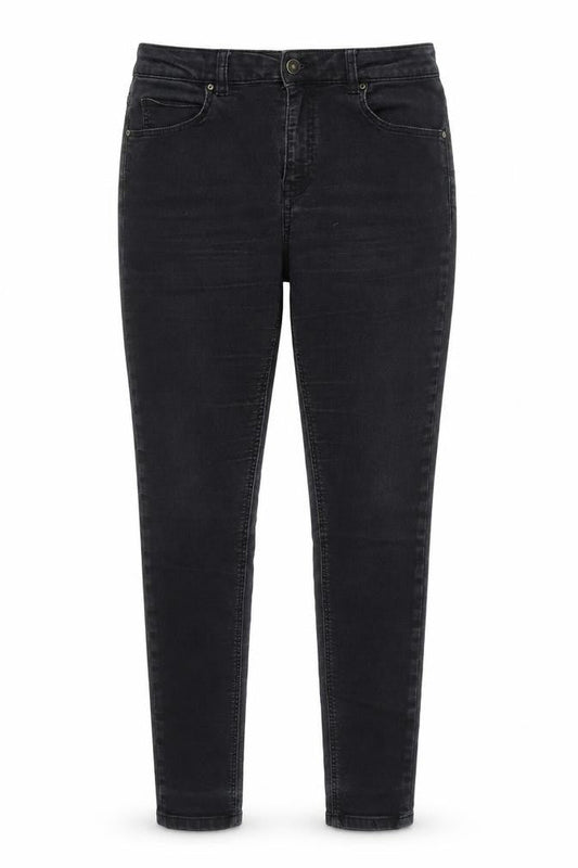 Monsoon Womens Black  Cotton Skinny Jeans Size 12 L27 in Regular Zip