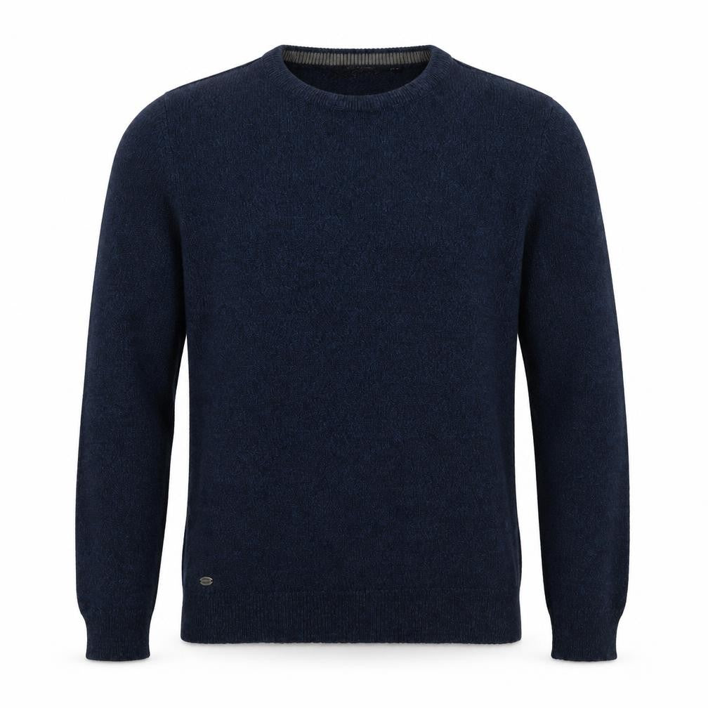 Kensington Mens Blue Round Neck  Acrylic Pullover Jumper Size L
