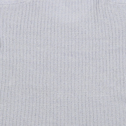 Lipsy Womens Blue Scoop Neck  Acrylic Pullover Jumper Size S