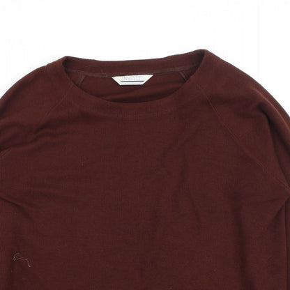 Instyle Womens Brown Round Neck  Polyester Pullover Jumper Size S