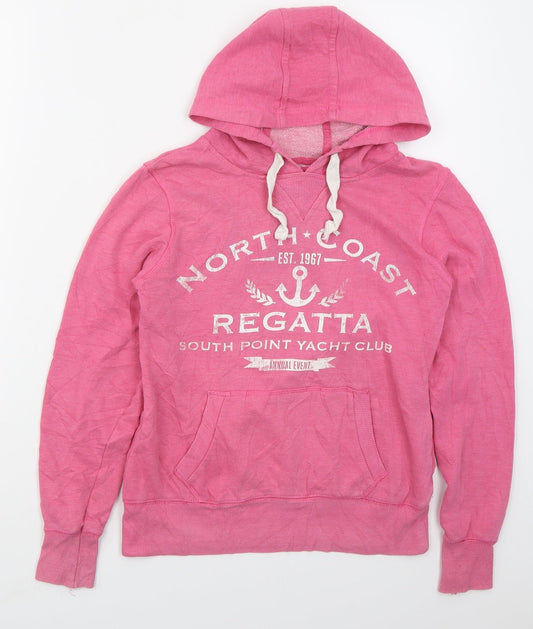 Atmosphere Womens Pink  Cotton Pullover Hoodie Size 10  Pullover - North Coast