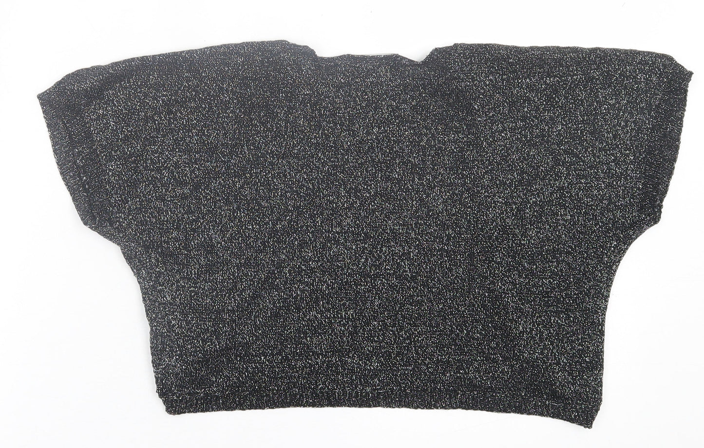evie Womens Black V-Neck  Polyester Cardigan Jumper Size 12   - crop cardigan