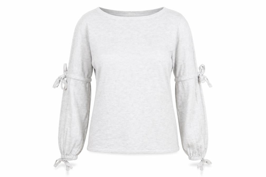 River Island Womens Grey Crew Neck  Viscose Pullover Jumper Size 8