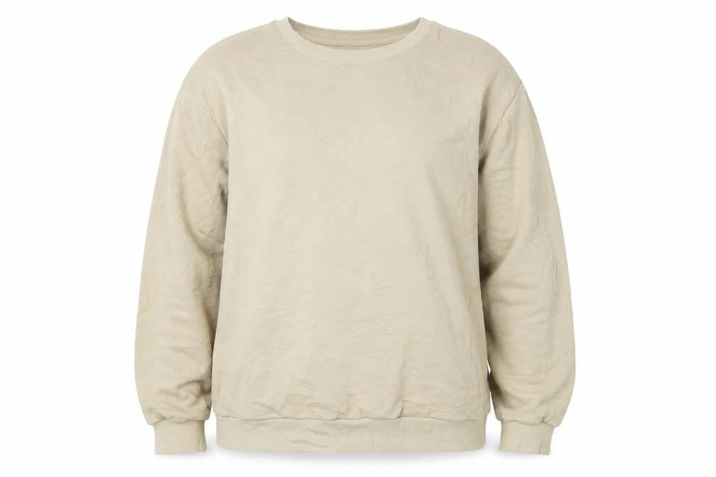 H&M Womens Beige  Cotton Pullover Sweatshirt Size S  Pullover